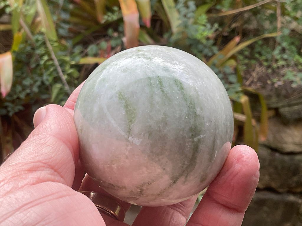 376g Green Jasper Sphere A
