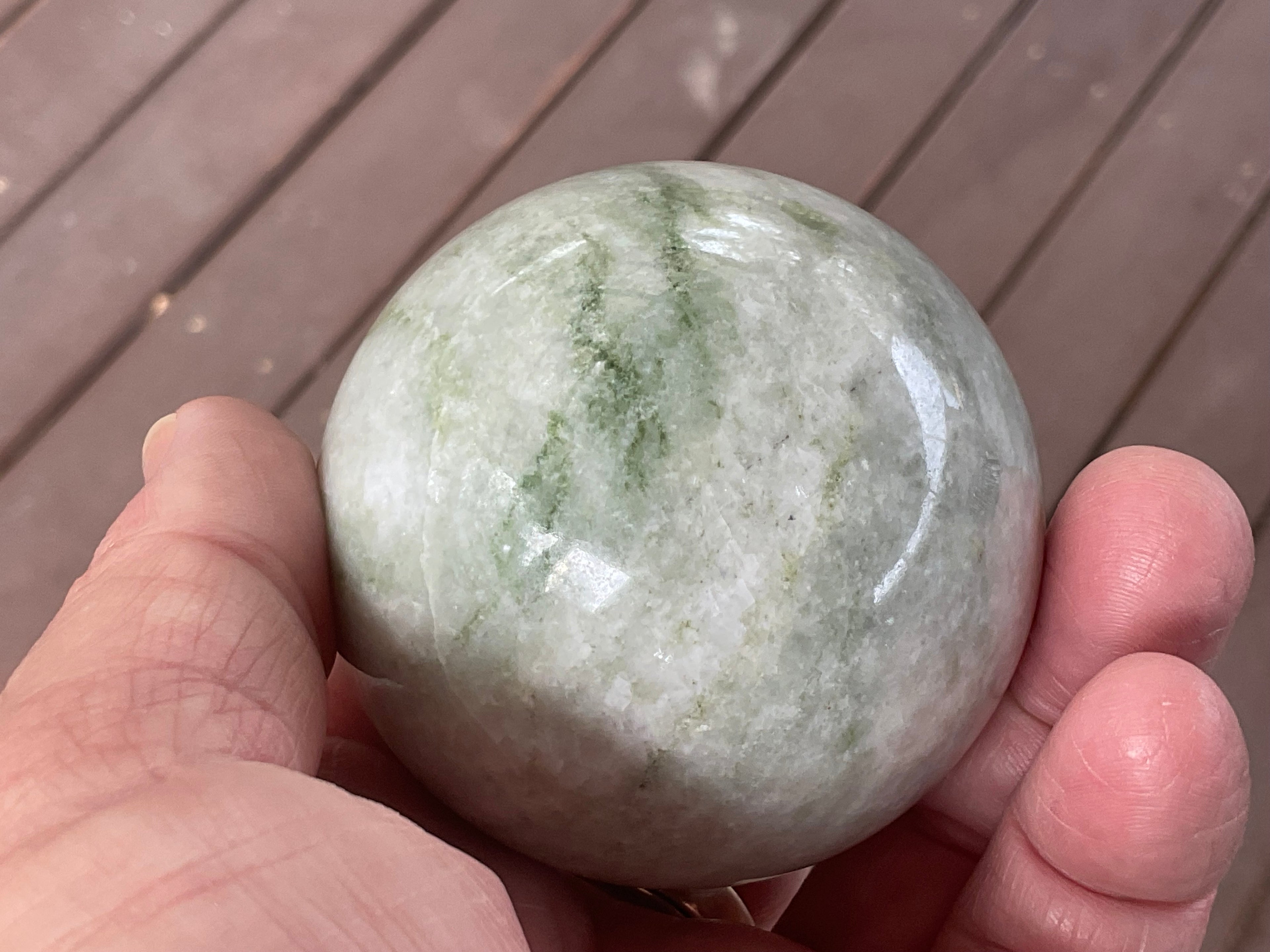 376g Green Jasper Sphere A