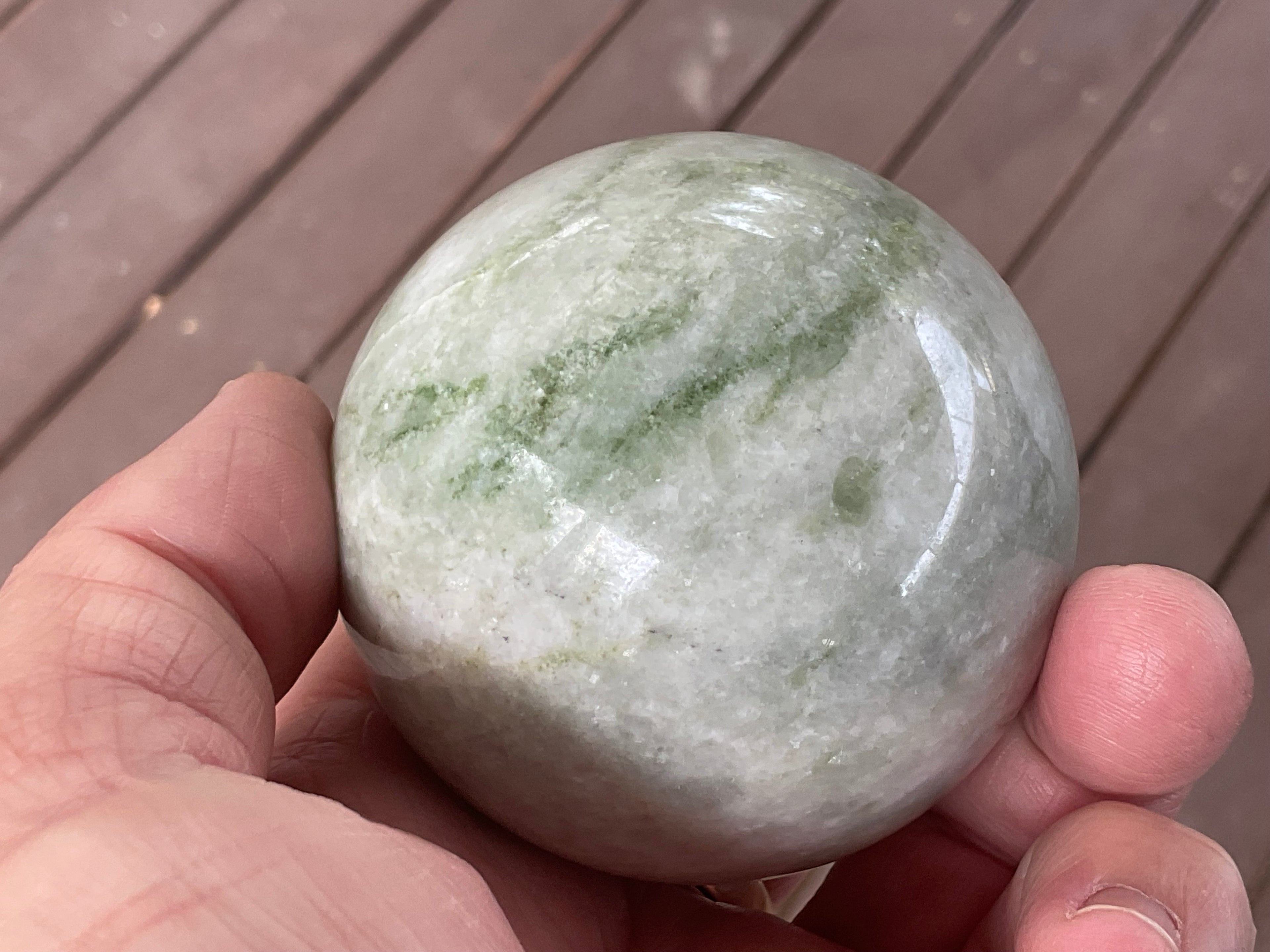 376g Green Jasper Sphere A