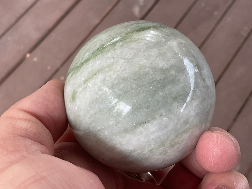 376g Green Jasper Sphere A