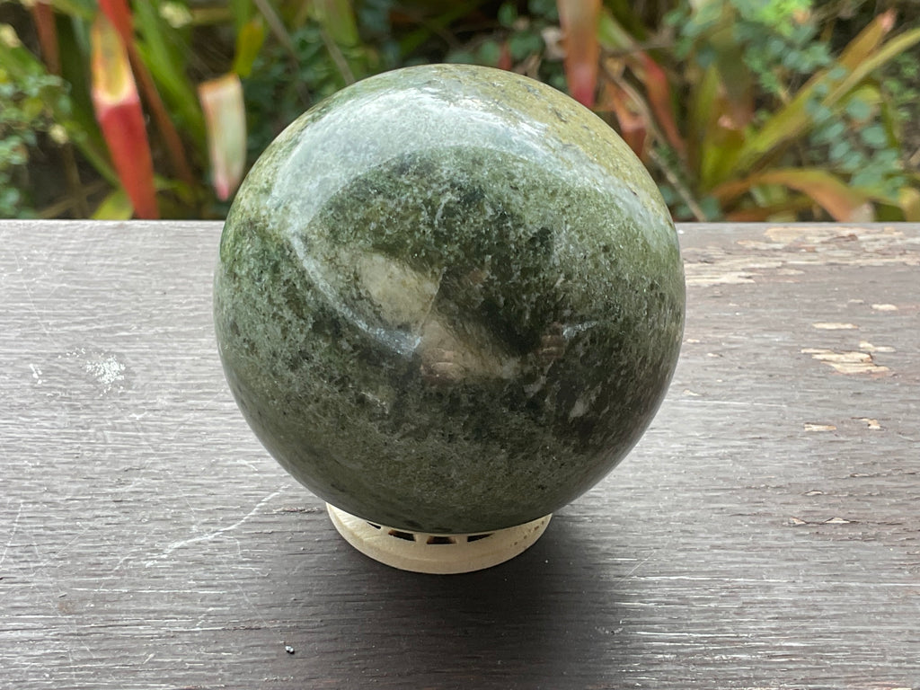 387g Green Jasper Sphere B