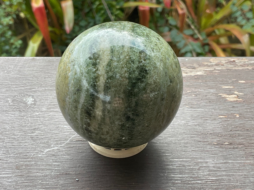 387g Green Jasper Sphere B
