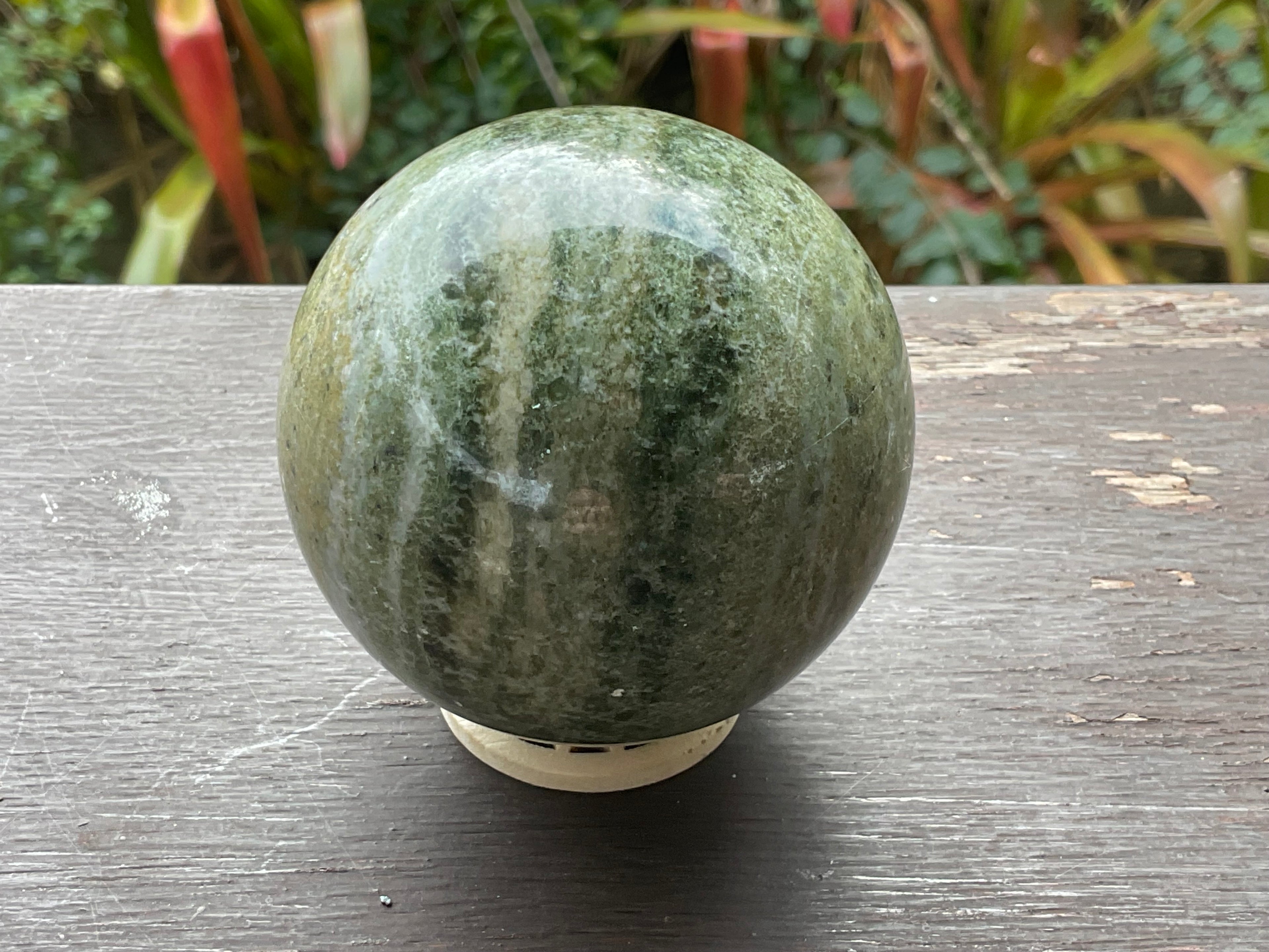 387g Green Jasper Sphere B