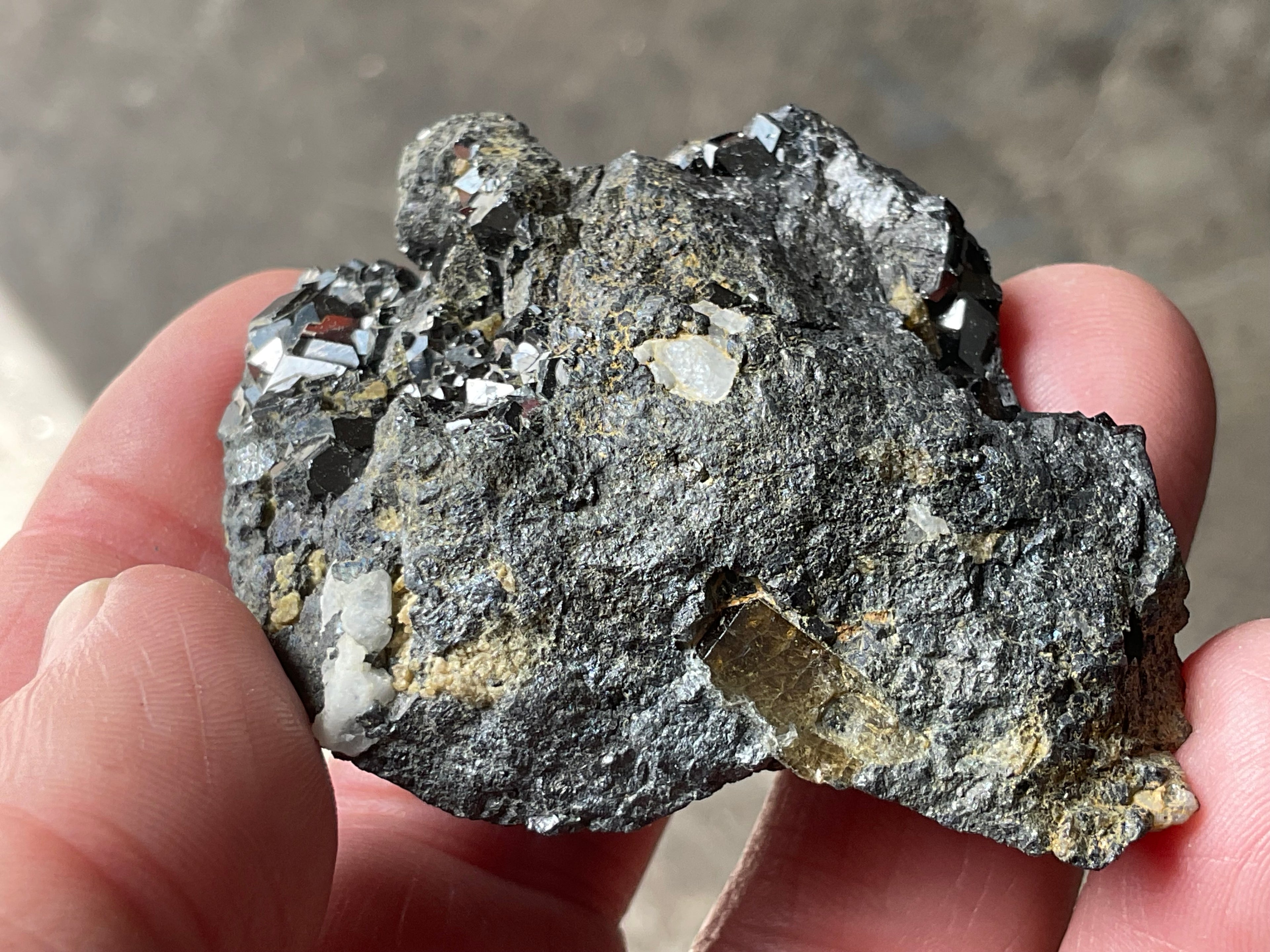 118g Magnetite with Calcite Specimen