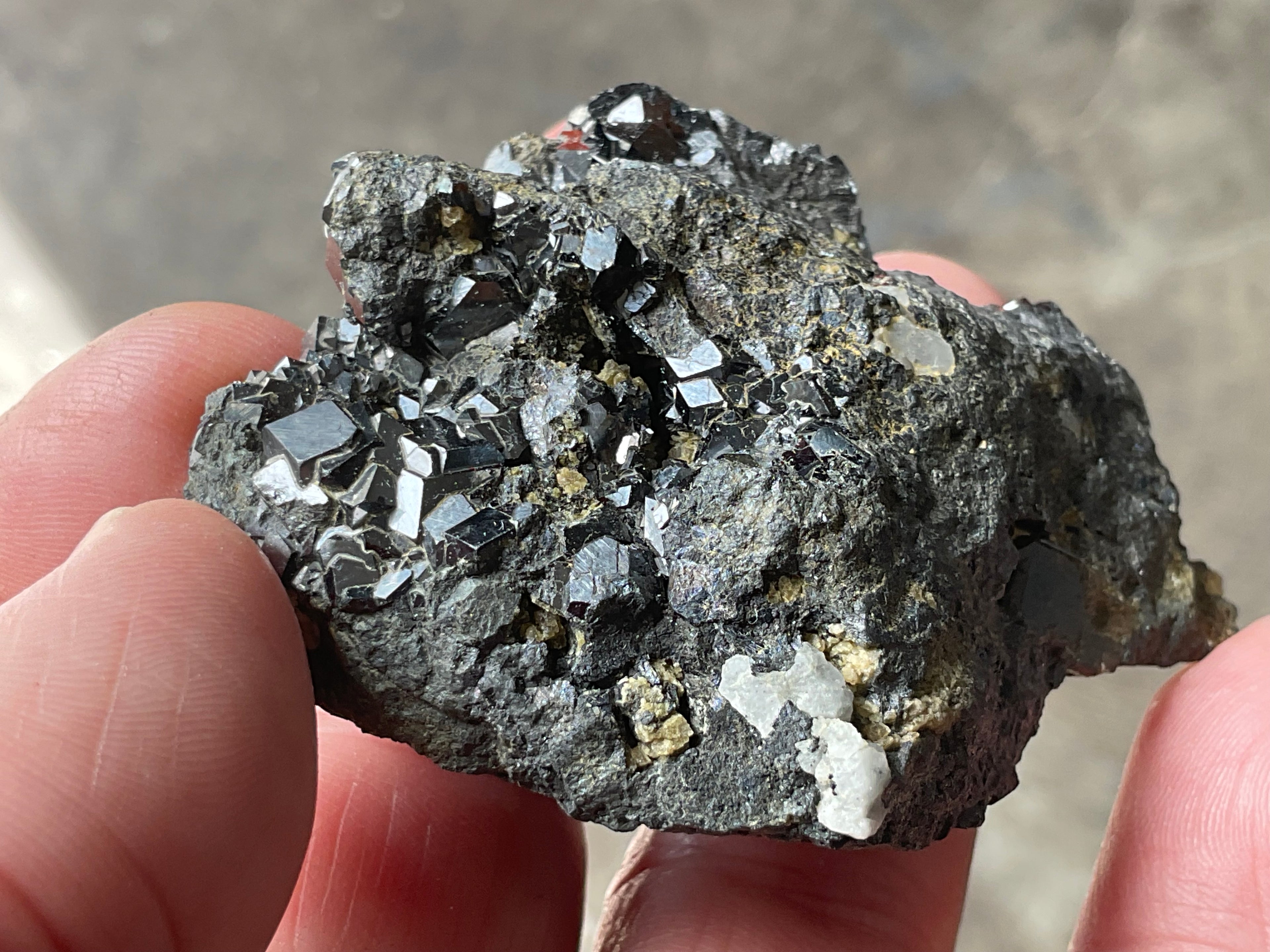 118g Magnetite with Calcite Specimen