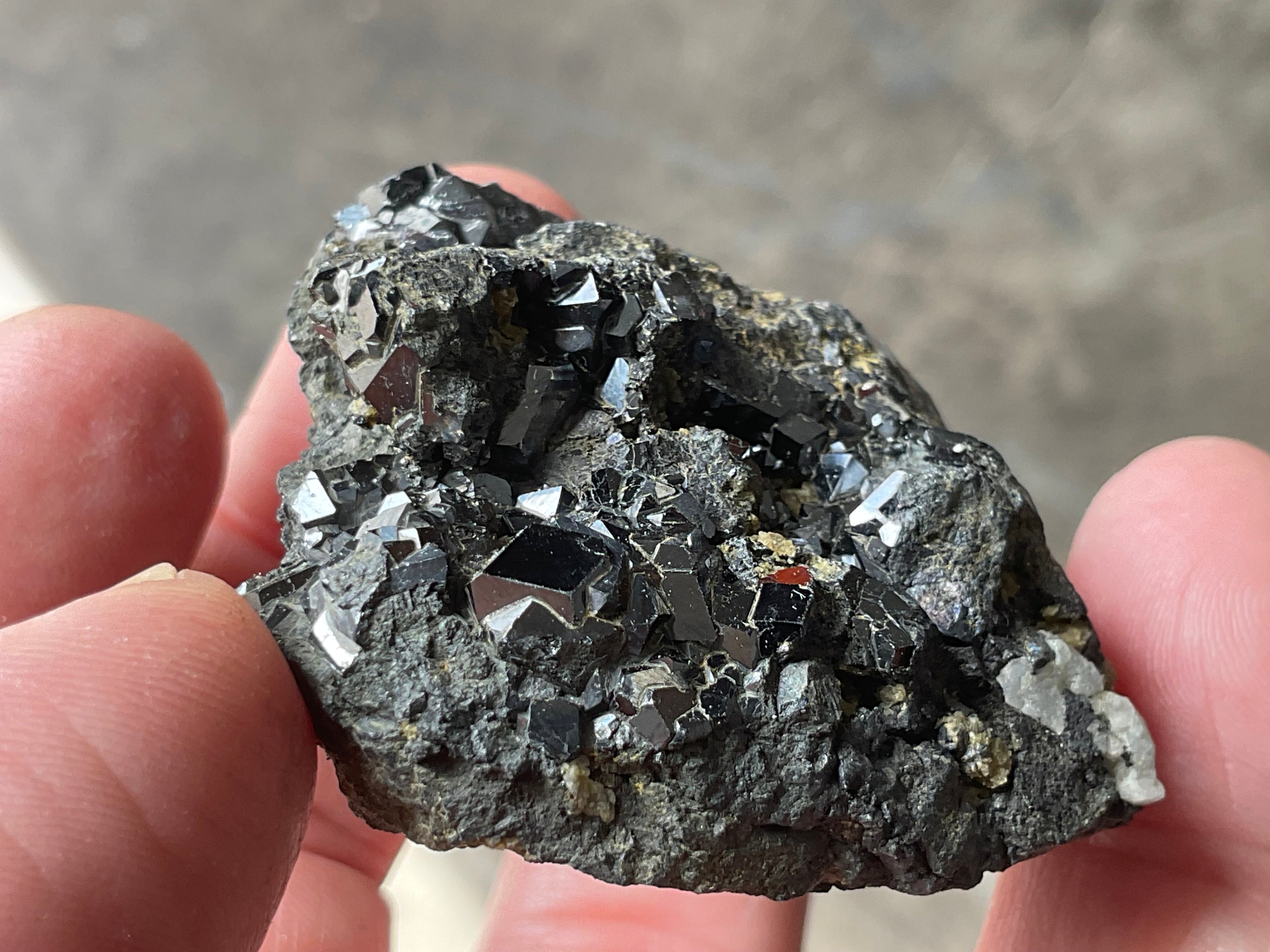 118g Magnetite with Calcite Specimen