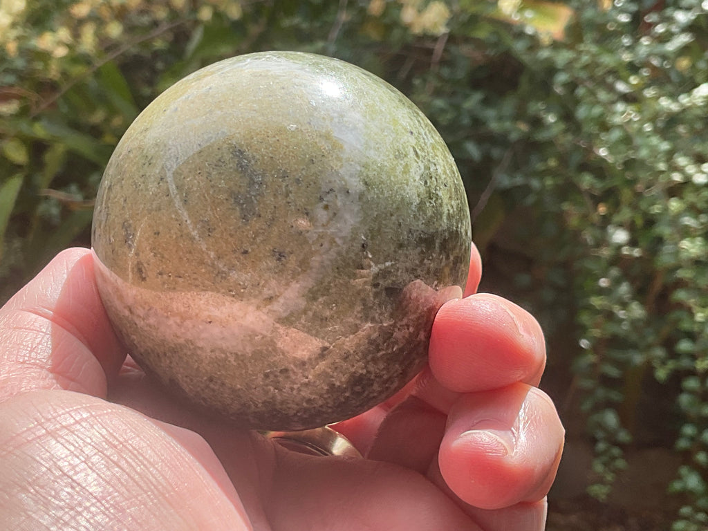 387g Green Jasper Sphere B