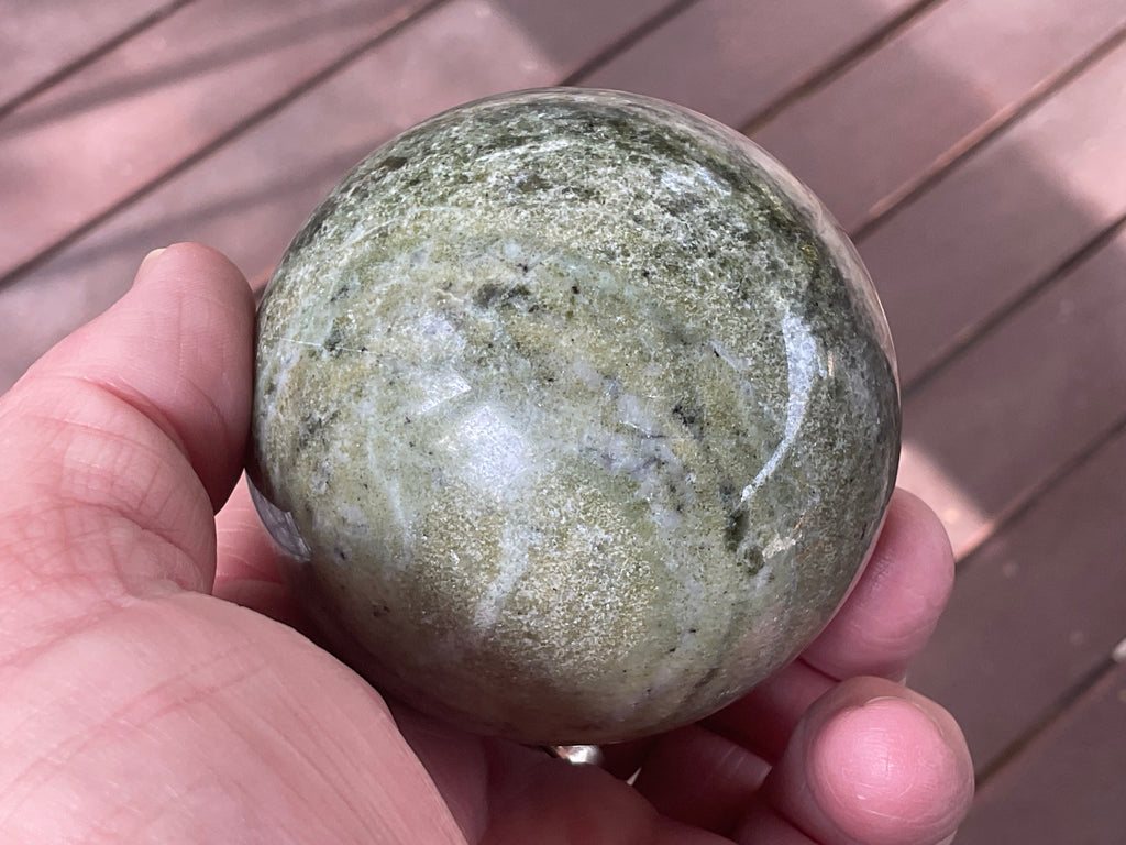 387g Green Jasper Sphere B