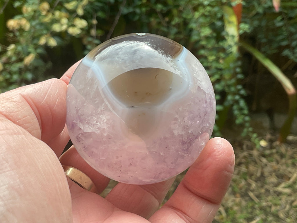 272g Amethyst/Agate Sphere A