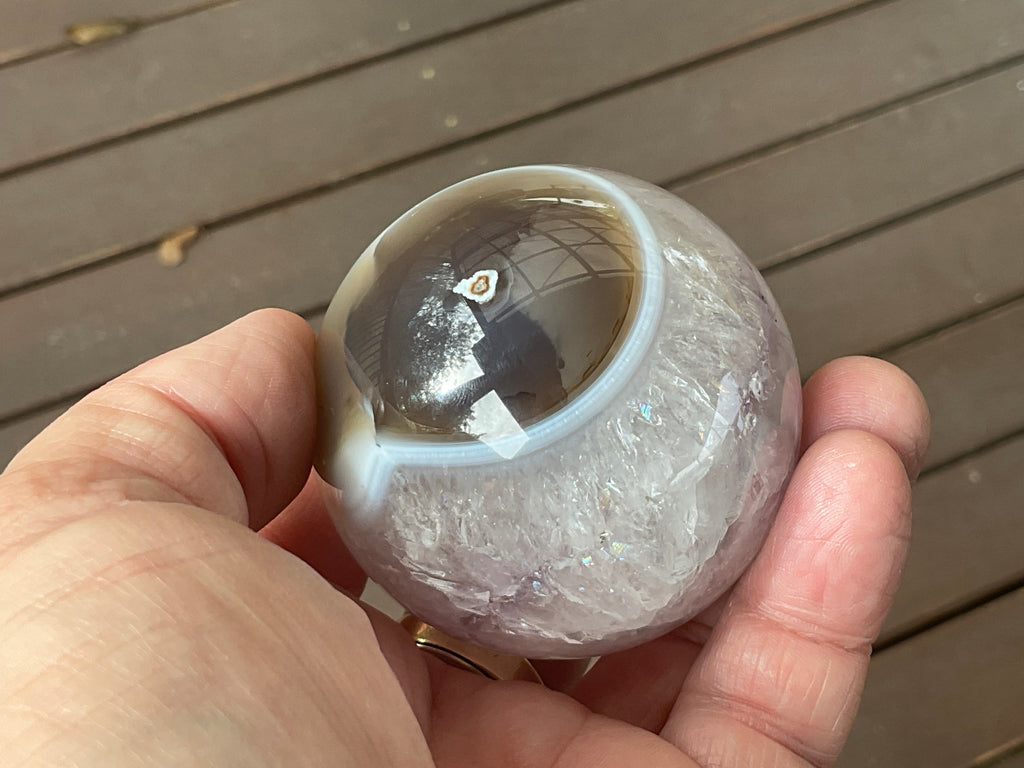 272g Amethyst/Agate Sphere A