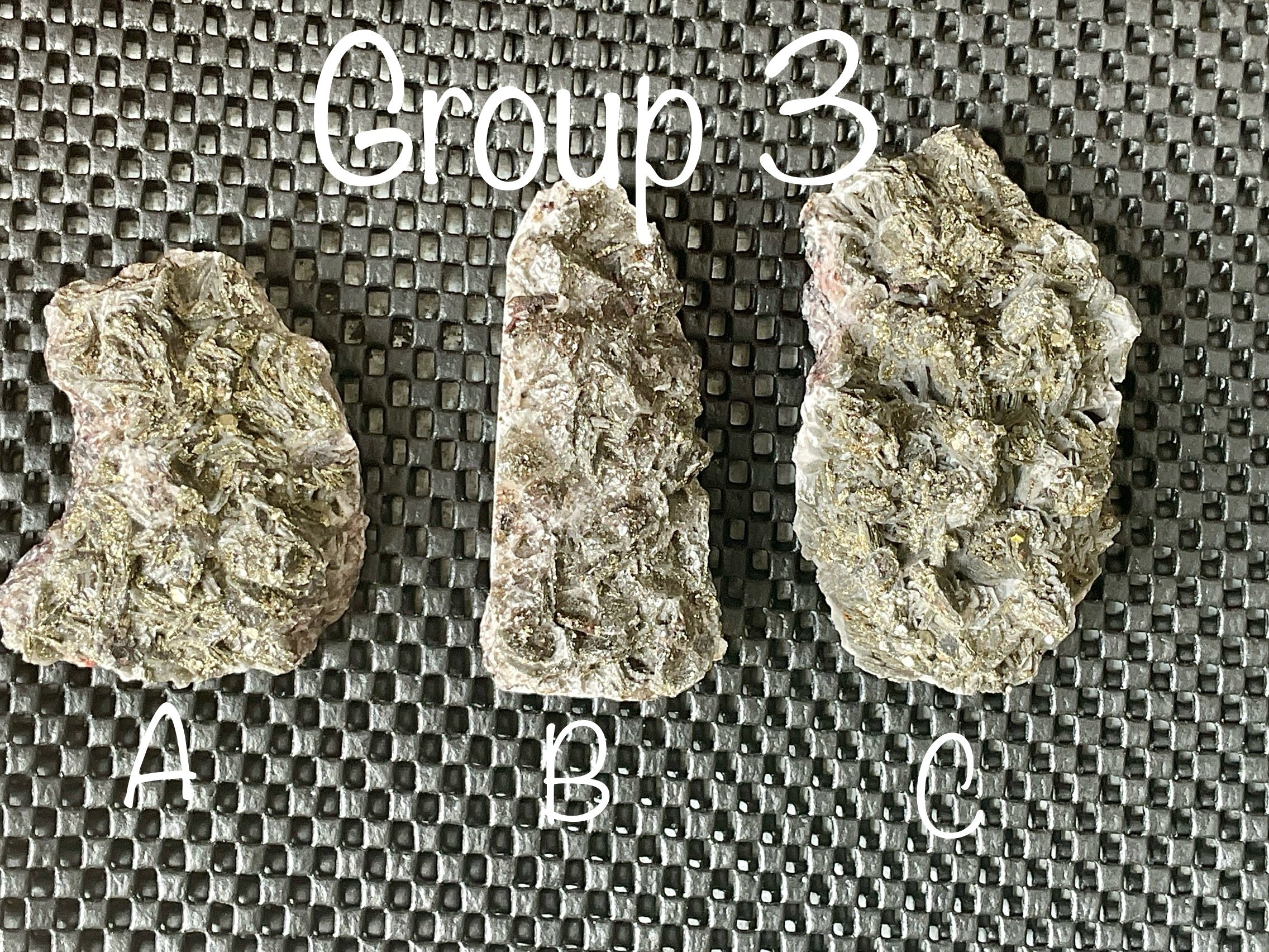 92g Pyrite encrusted Calcite on Limonite Quartz Specimen 3A from Fujian, China