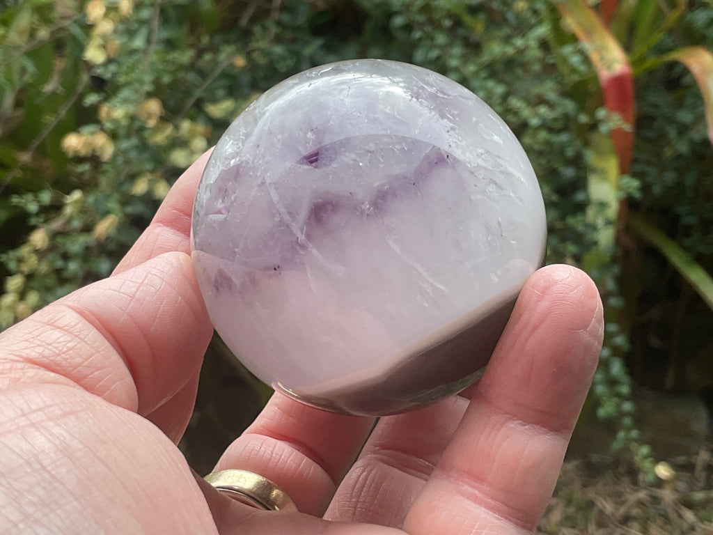 296g Amethyst Agate Sphere B