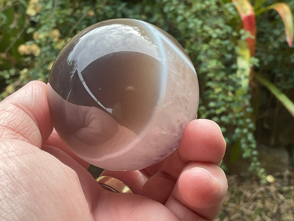 296g Amethyst Agate Sphere B