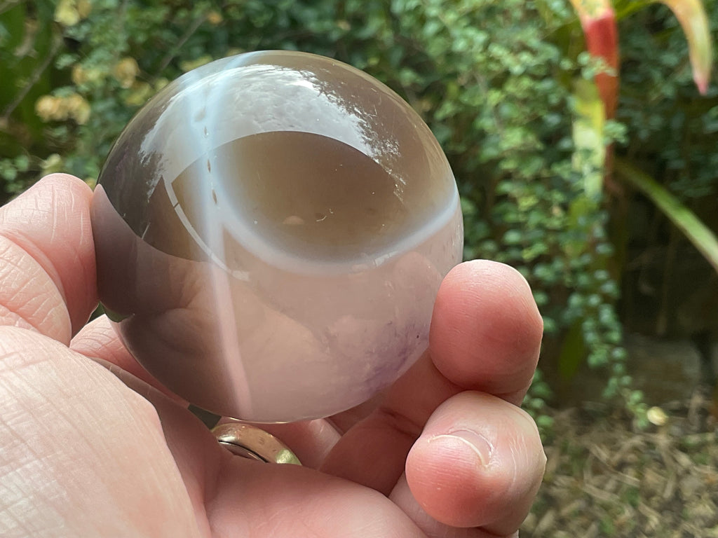 296g Amethyst Agate Sphere B
