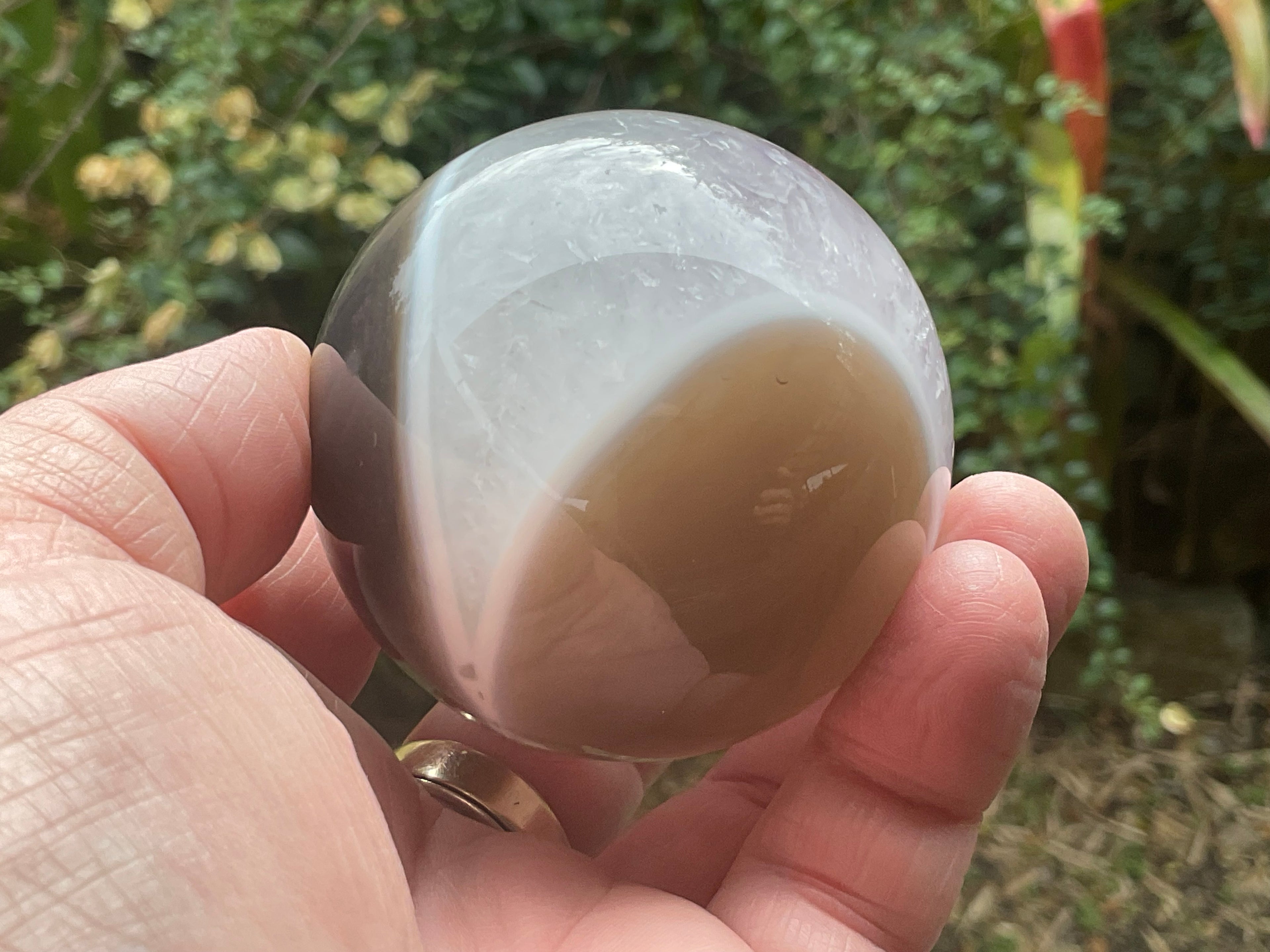 296g Amethyst Agate Sphere B
