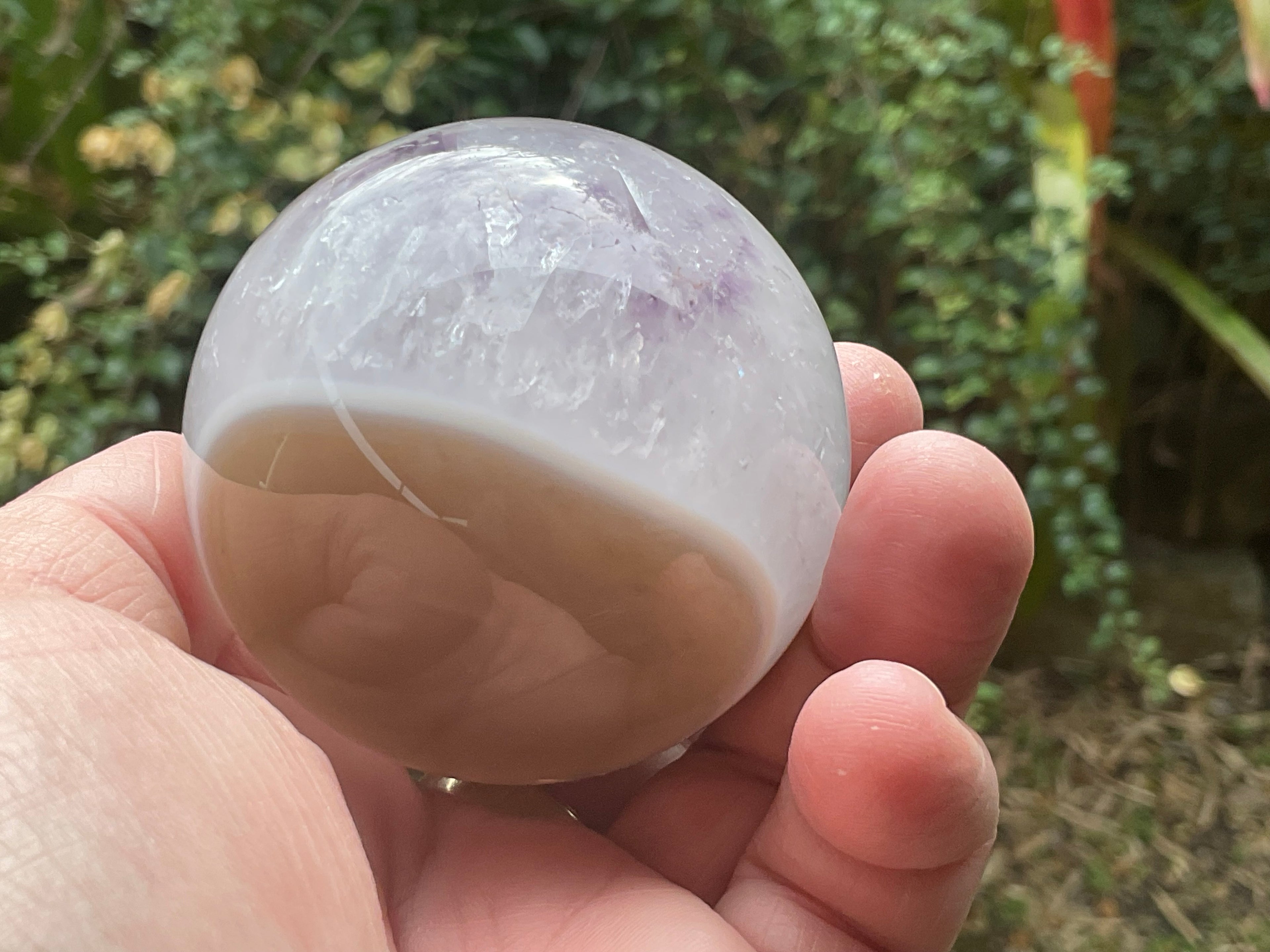 296g Amethyst Agate Sphere B