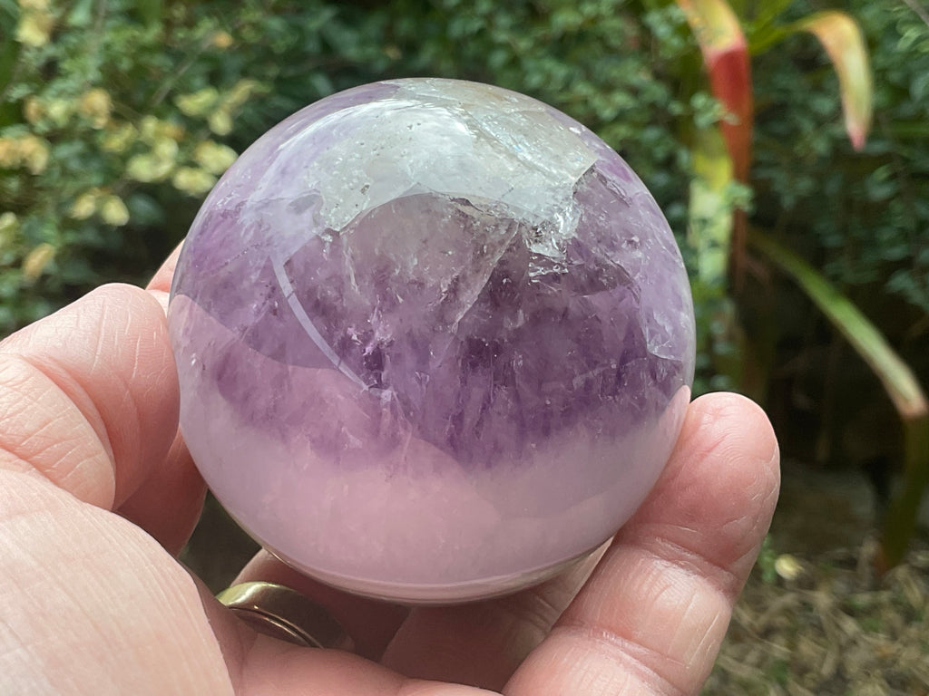 372g Amethyst Agate Sphere C