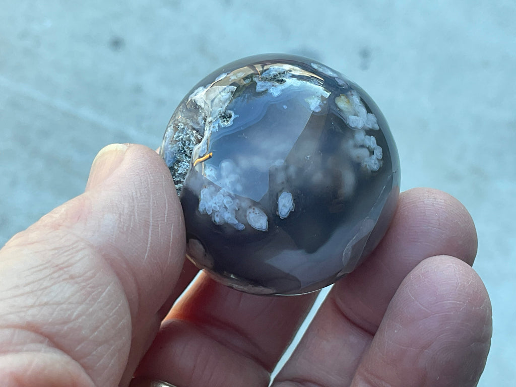Flower Agate Sphere 1B