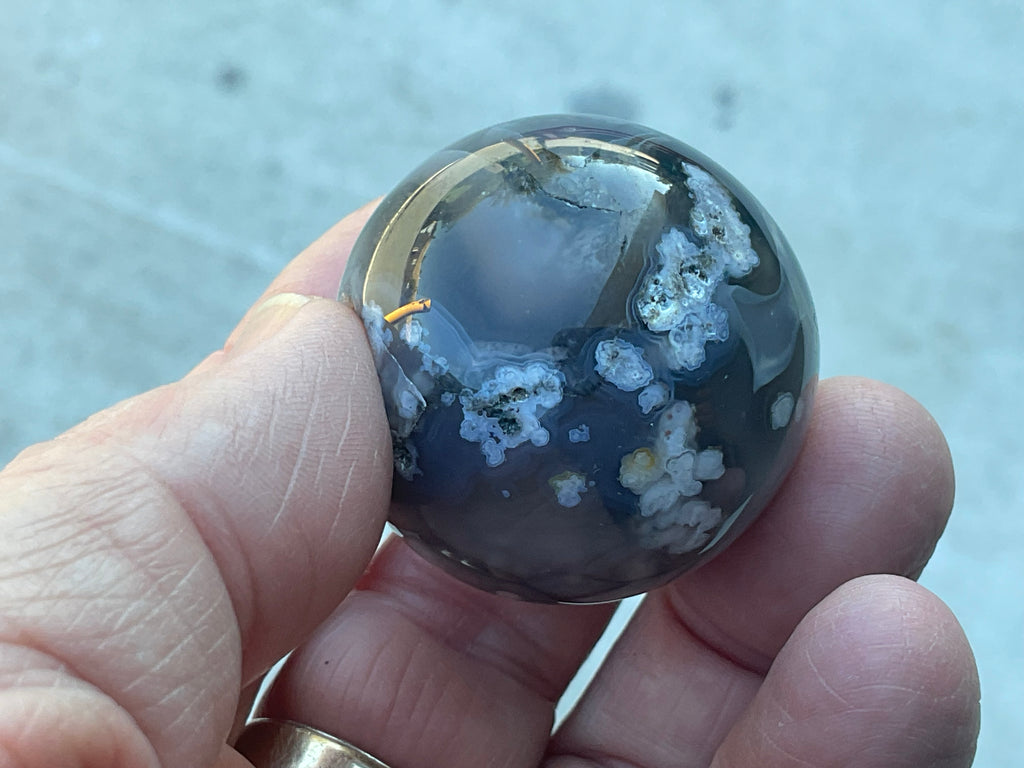 Flower Agate Sphere 1B