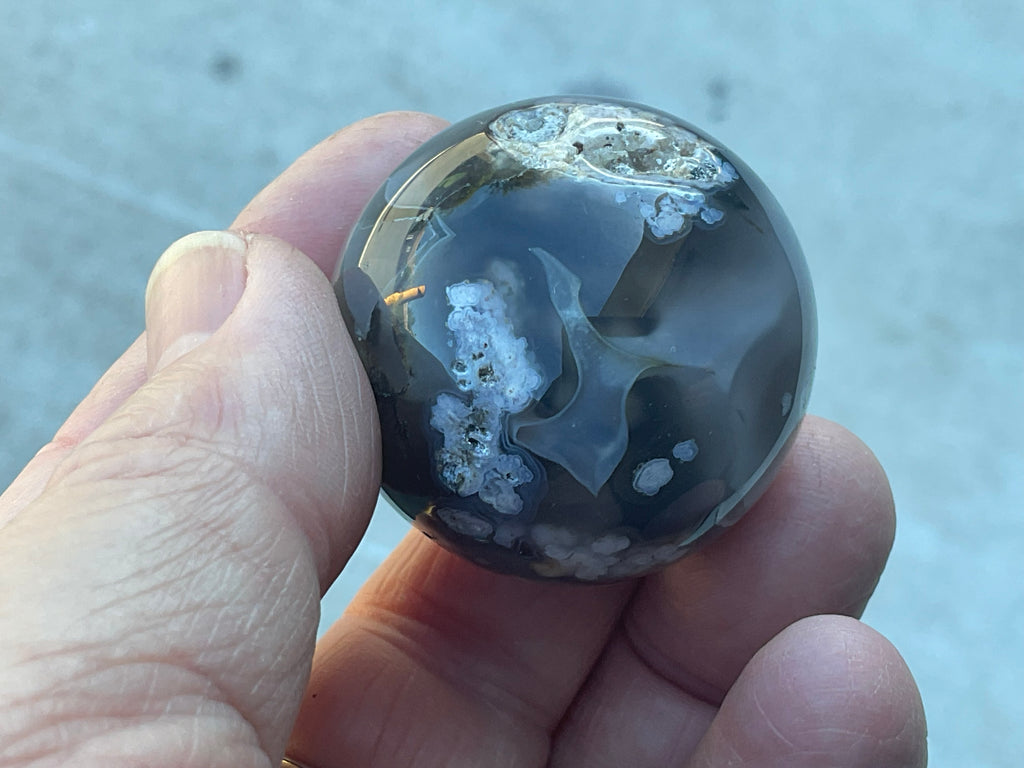 Flower Agate Sphere 1B