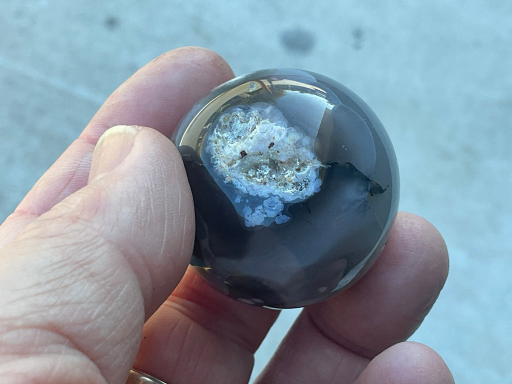 Flower Agate Sphere 1B