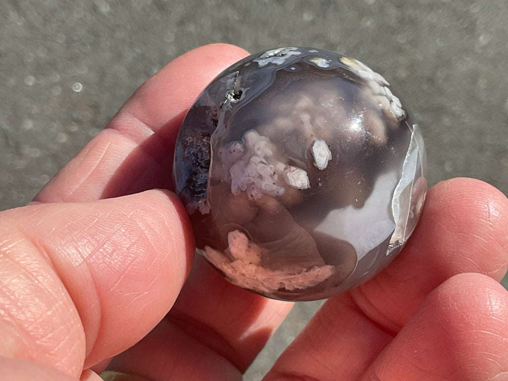 Flower Agate Sphere 1B