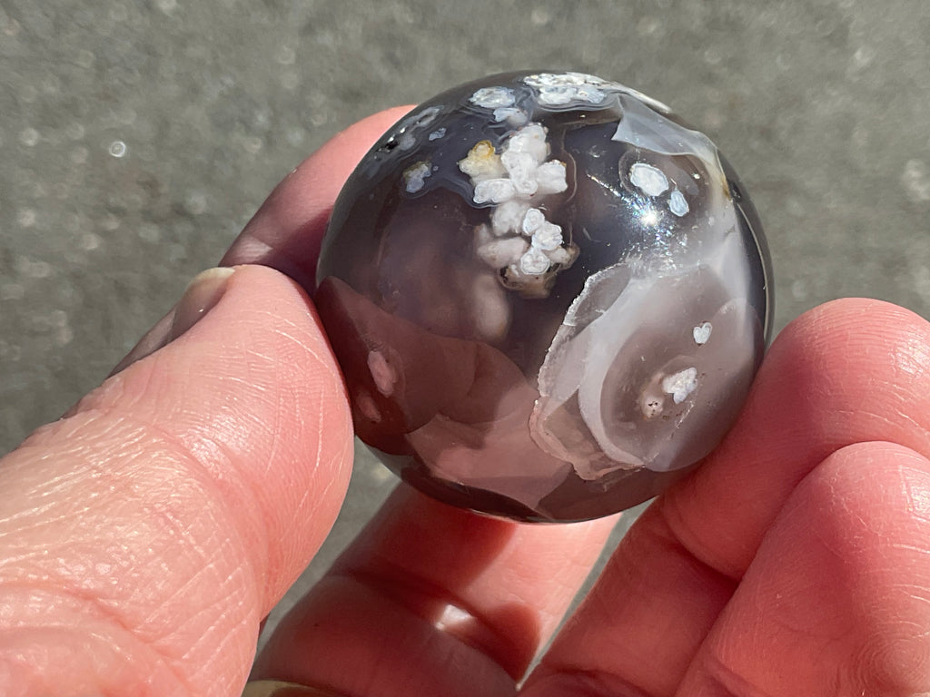 Flower Agate Sphere 1B