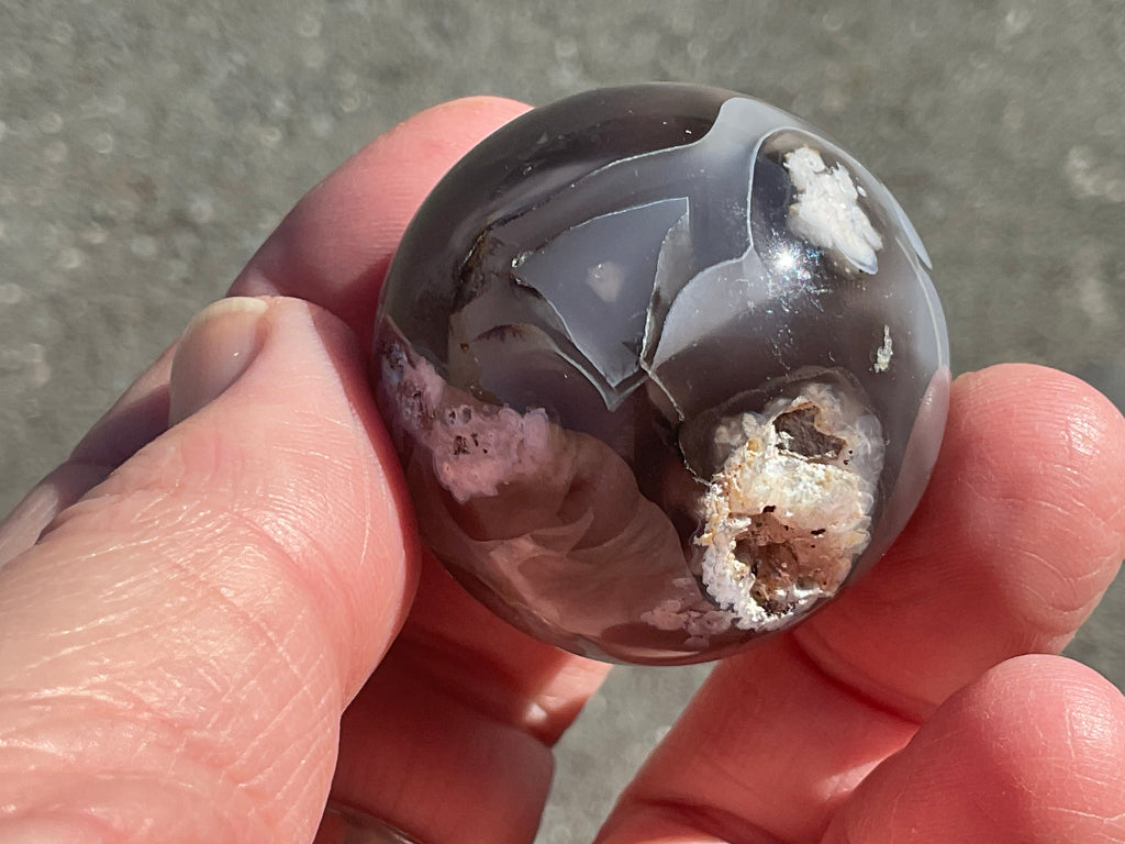 Flower Agate Sphere 1B
