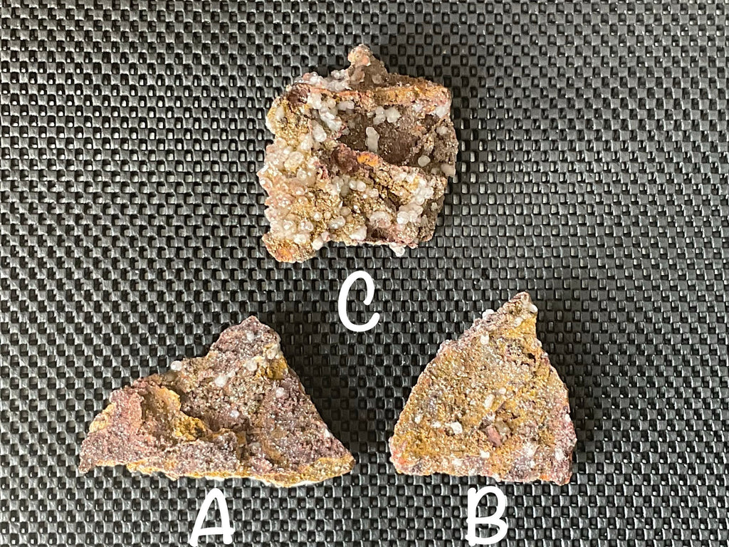 228g Calcite on Goethite Specimen C from Hubei, China