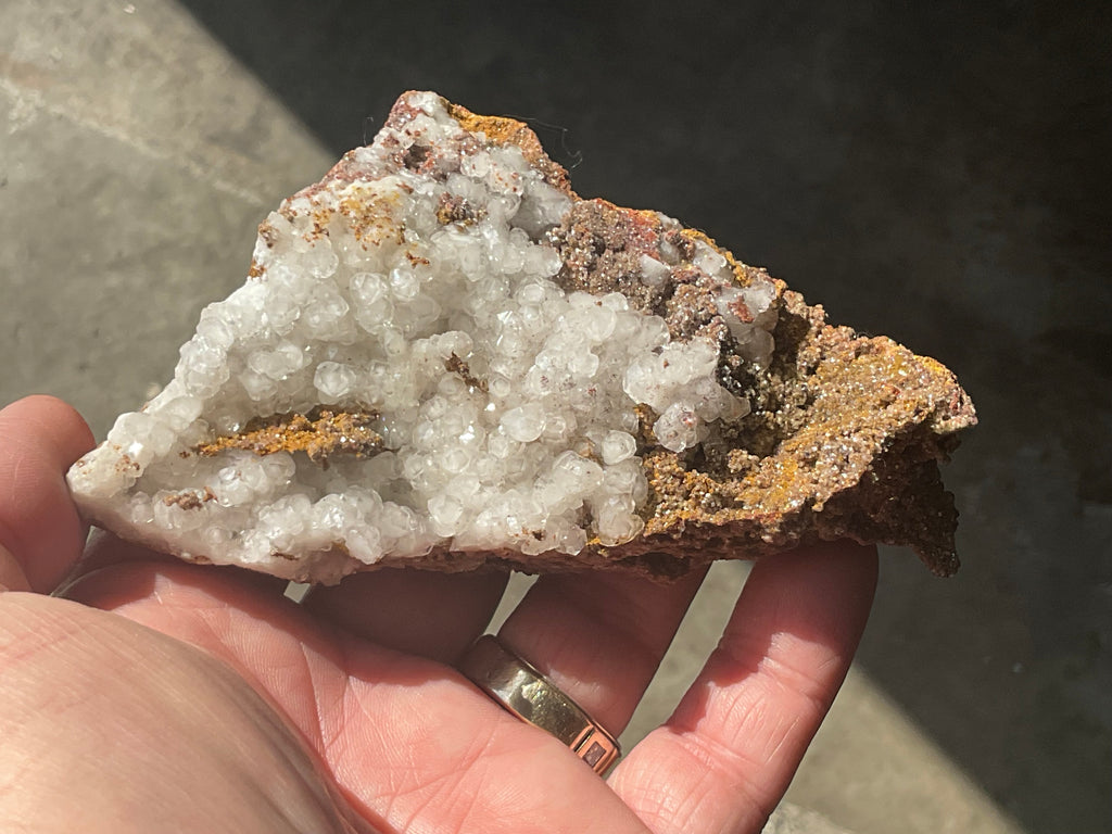 148g Calcite on Goethite Specimen A from Hubei, China