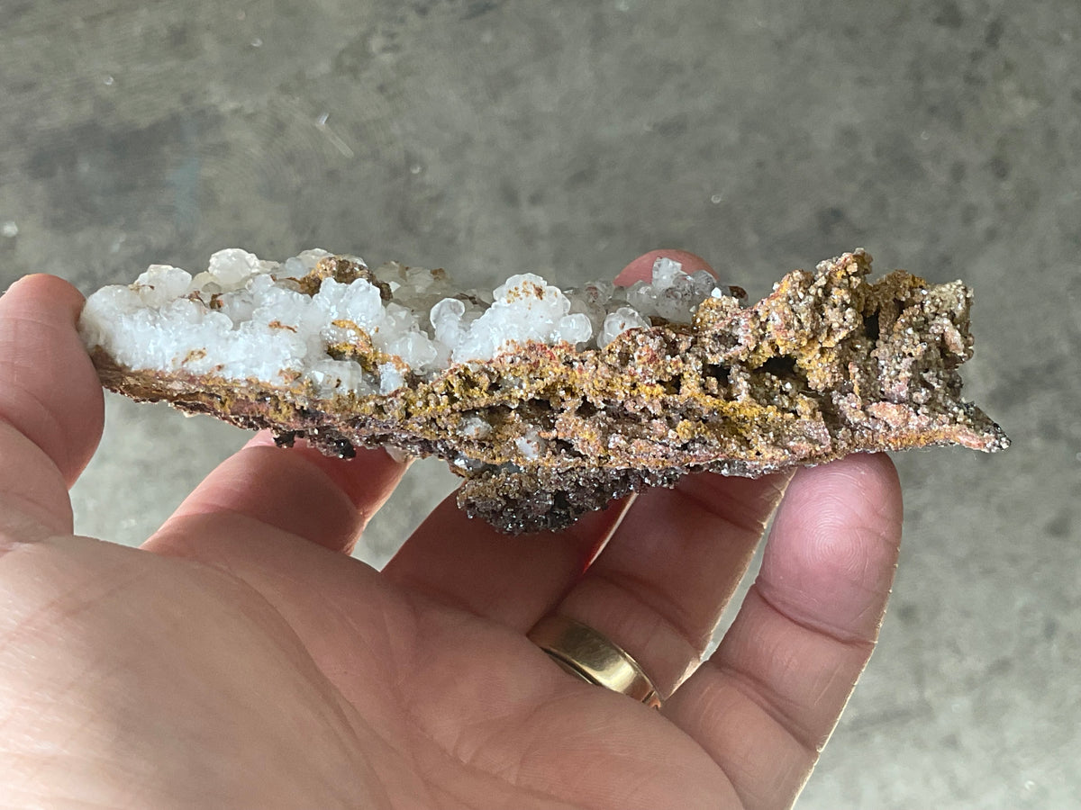 148g Calcite on Goethite Specimen A from Hubei, China
