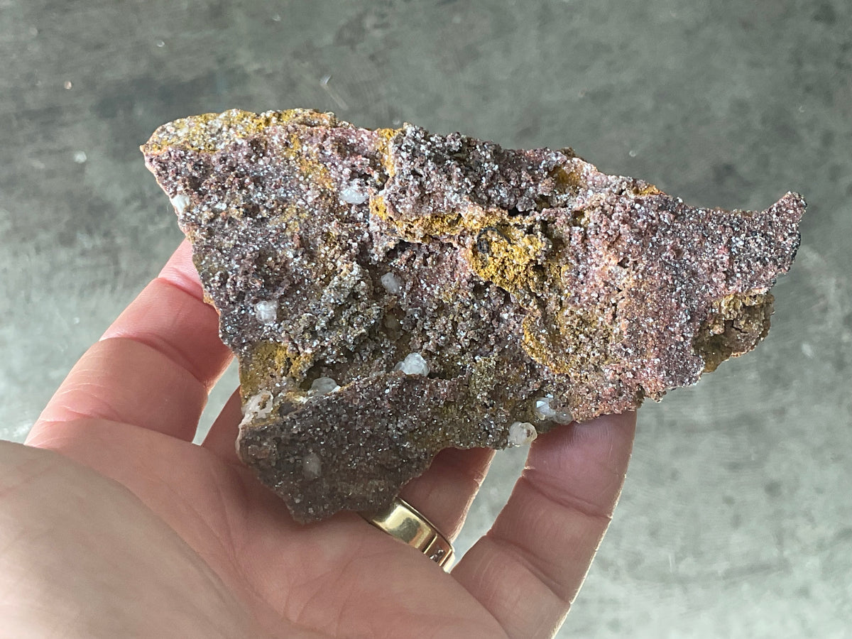 148g Calcite on Goethite Specimen A from Hubei, China