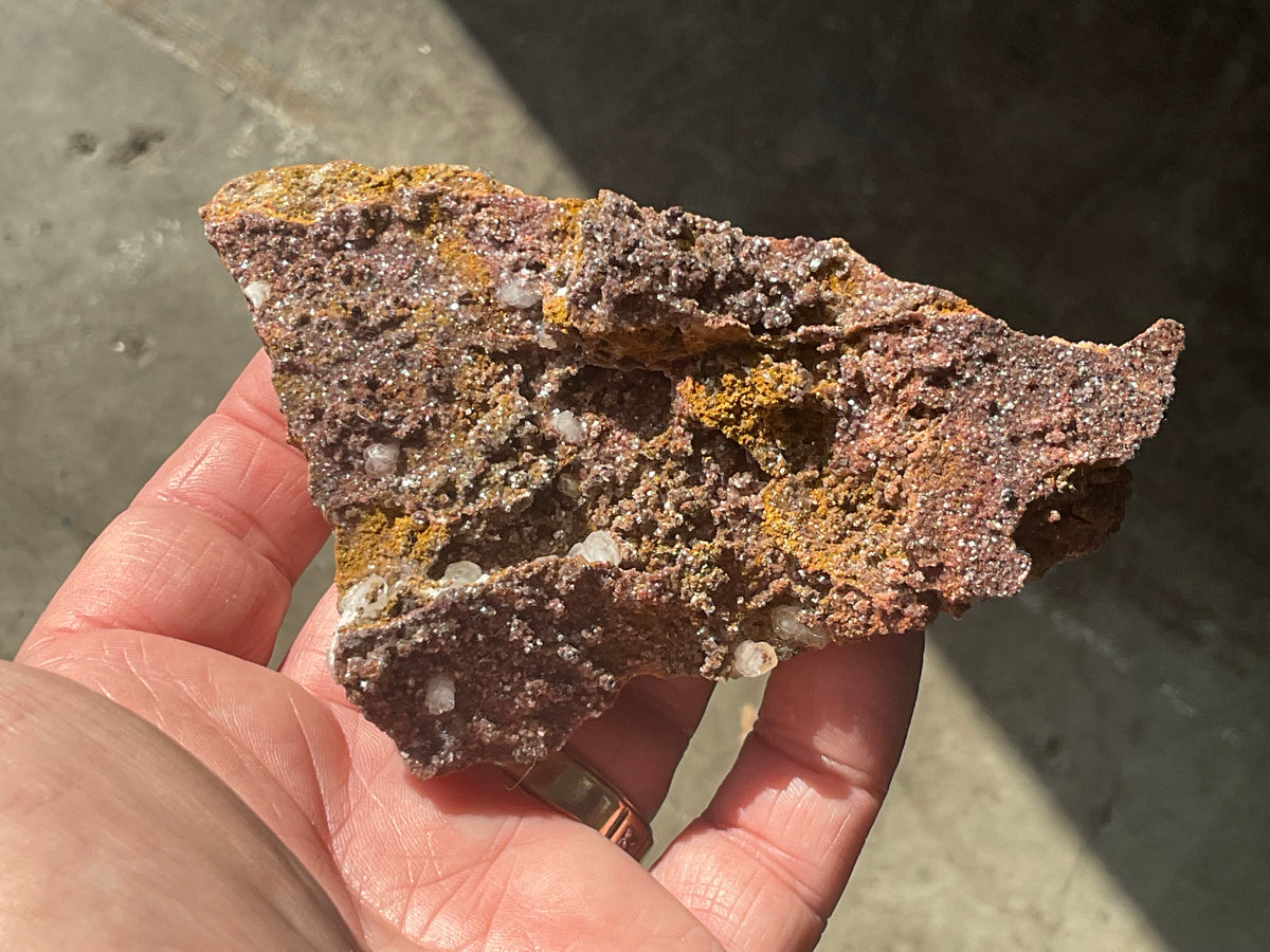 148g Calcite on Goethite Specimen A from Hubei, China