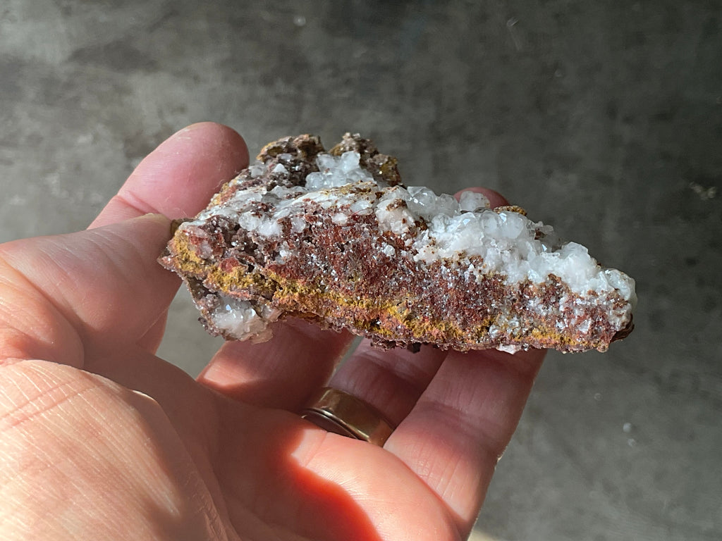 148g Calcite on Goethite Specimen A from Hubei, China