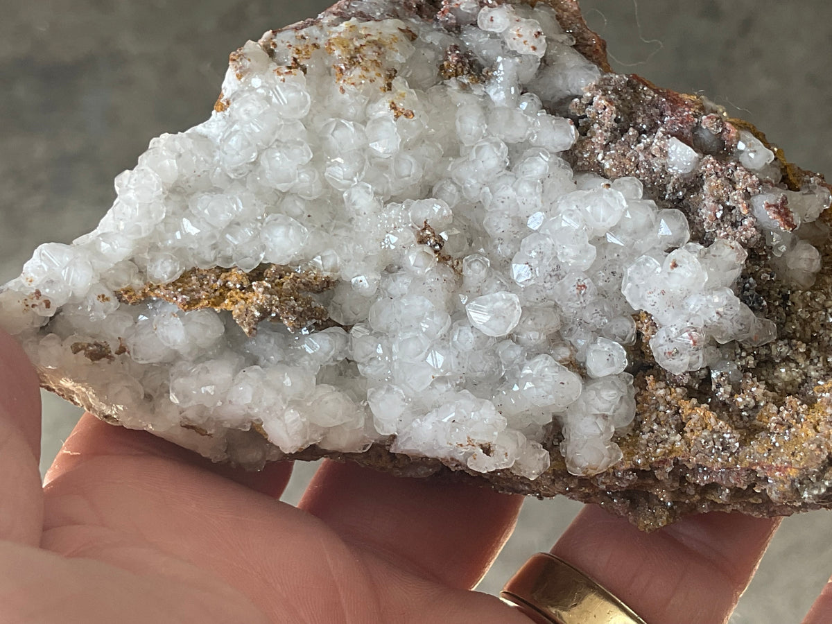 148g Calcite on Goethite Specimen A from Hubei, China