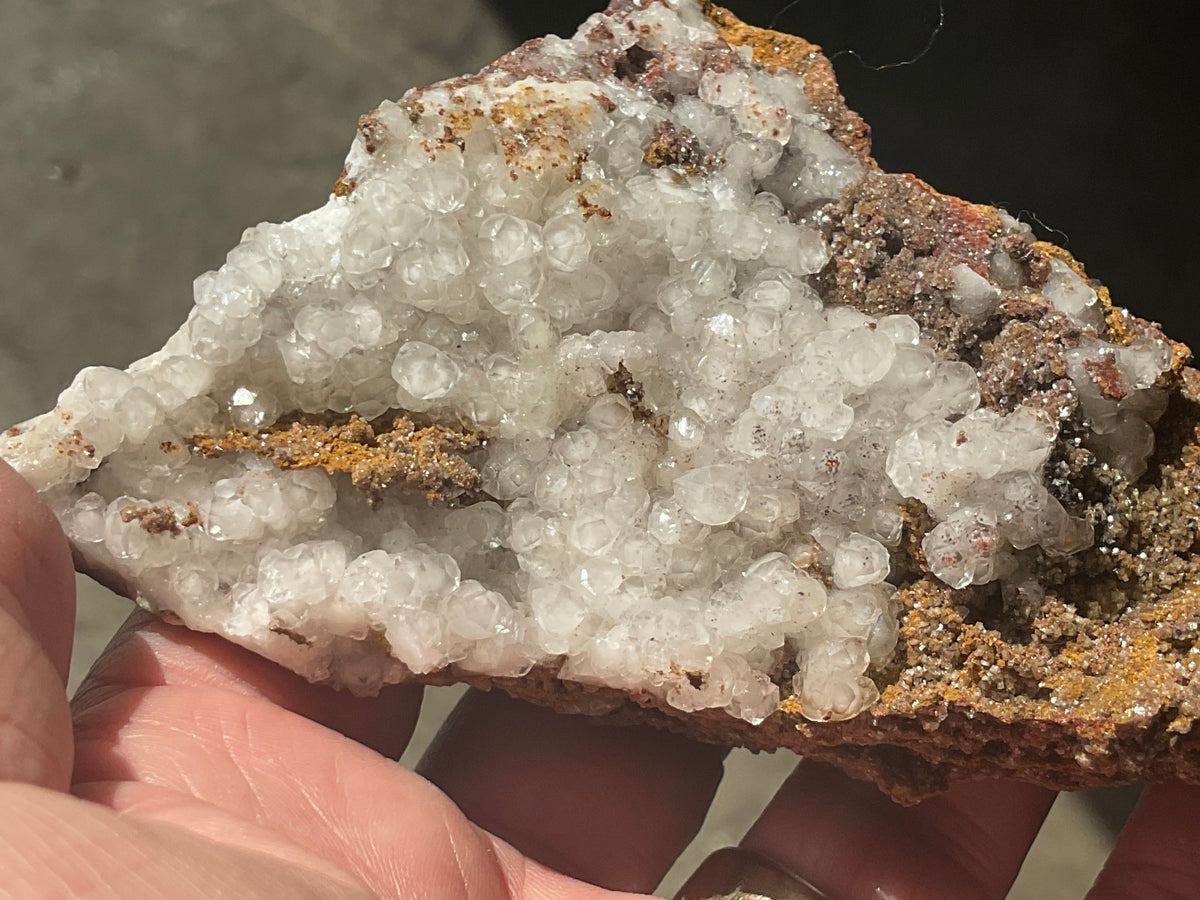 148g Calcite on Goethite Specimen A from Hubei, China
