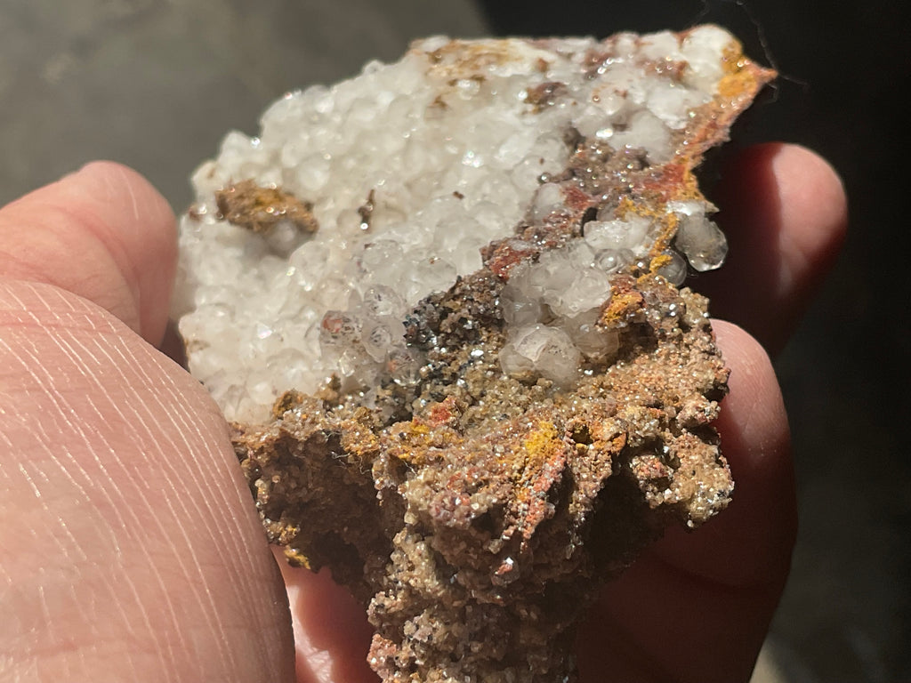 148g Calcite on Goethite Specimen A from Hubei, China