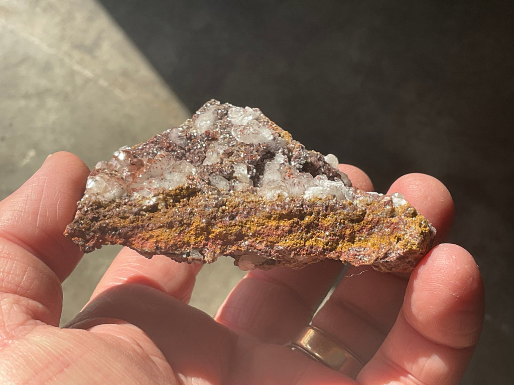 116g Calcite on Goethite Specimen B from Hubei, China