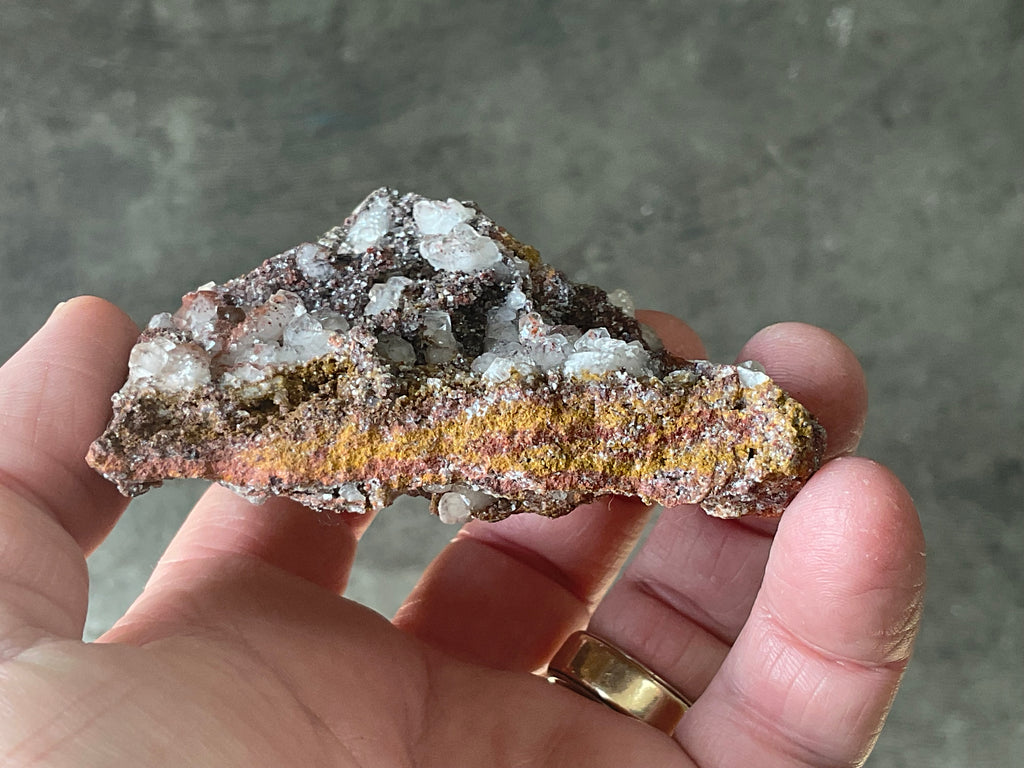 116g Calcite on Goethite Specimen B from Hubei, China