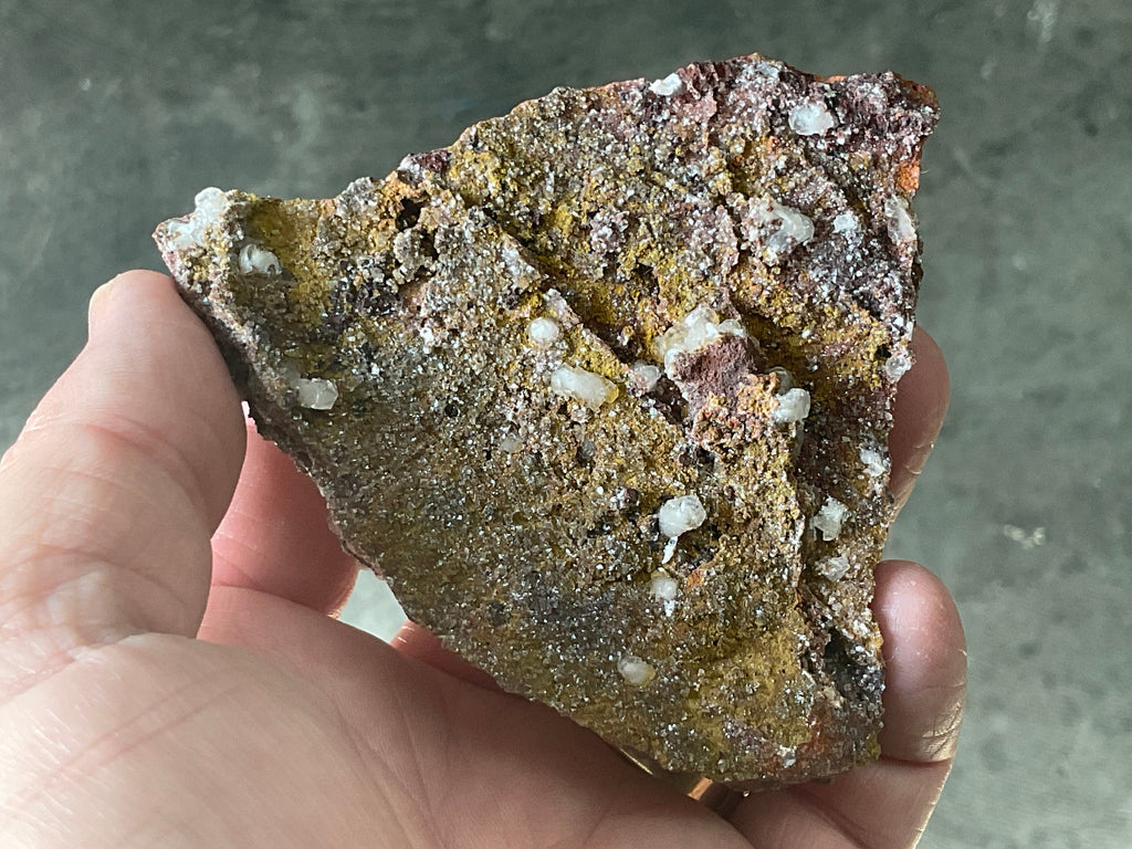 116g Calcite on Goethite Specimen B from Hubei, China