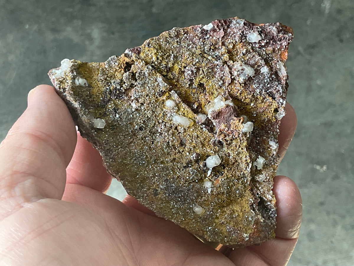 116g Calcite on Goethite Specimen B from Hubei, China
