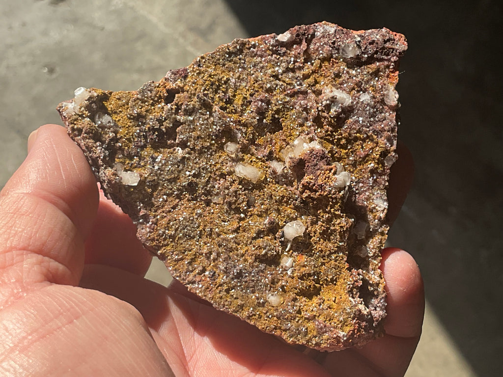 116g Calcite on Goethite Specimen B from Hubei, China