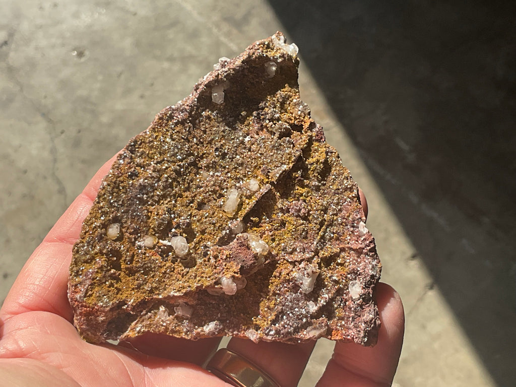 116g Calcite on Goethite Specimen B from Hubei, China