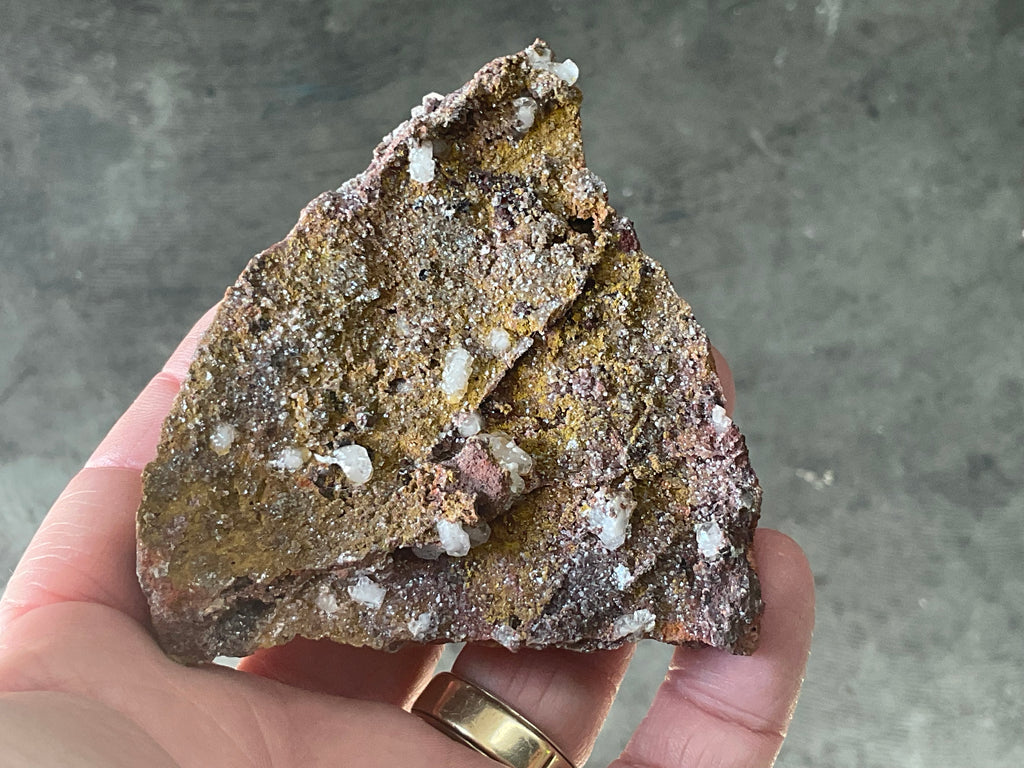 116g Calcite on Goethite Specimen B from Hubei, China