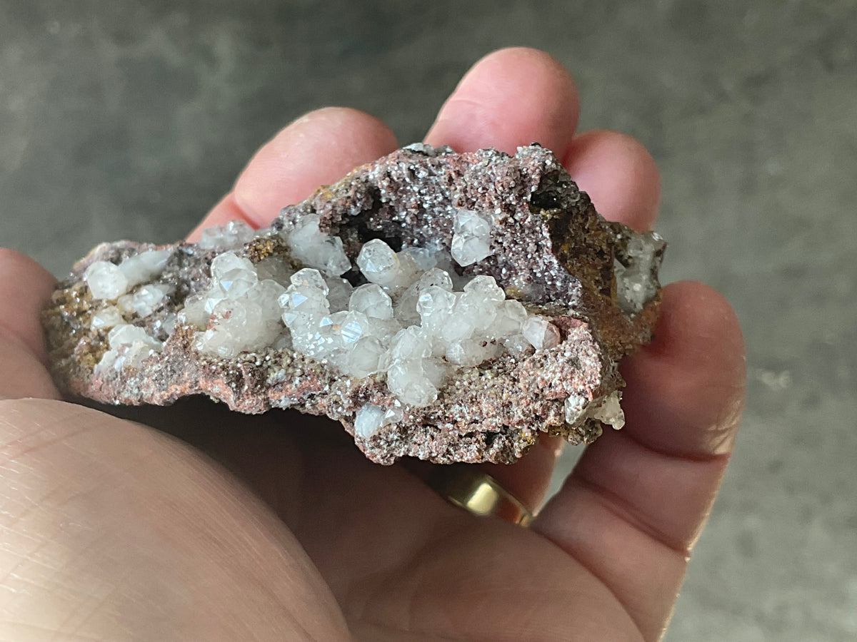116g Calcite on Goethite Specimen B from Hubei, China