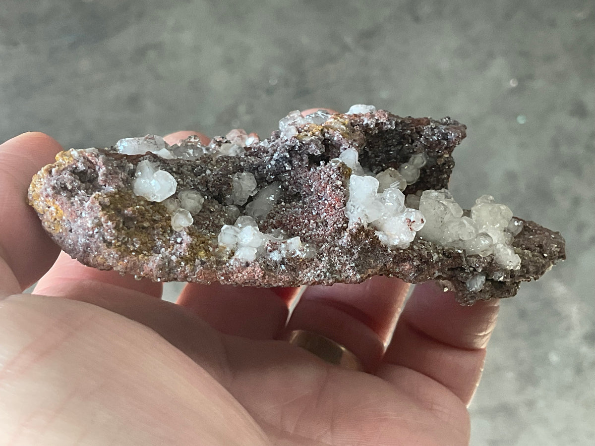 116g Calcite on Goethite Specimen B from Hubei, China