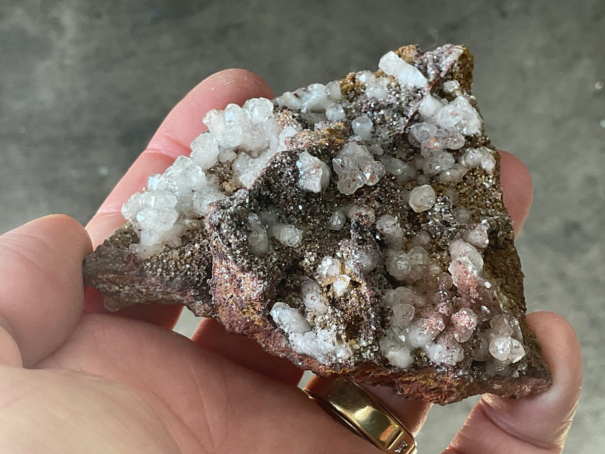116g Calcite on Goethite Specimen B from Hubei, China