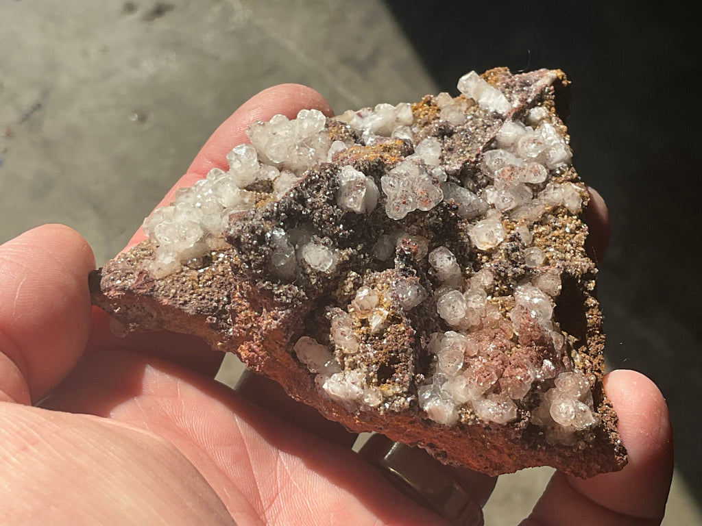 116g Calcite on Goethite Specimen B from Hubei, China