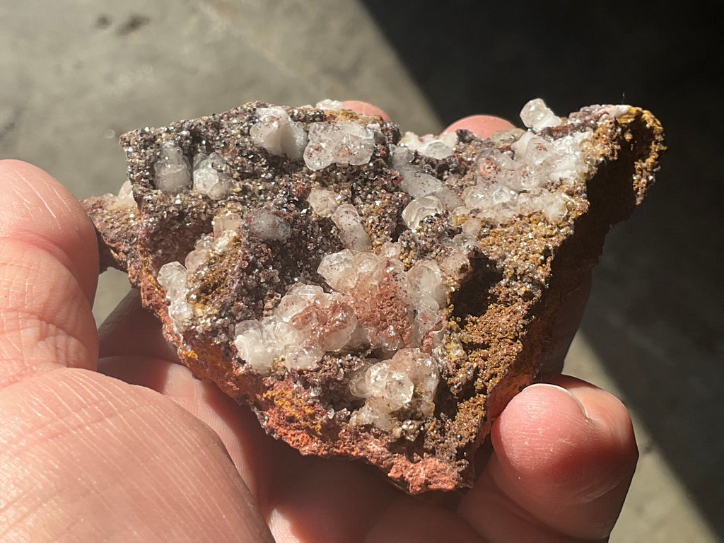 116g Calcite on Goethite Specimen B from Hubei, China