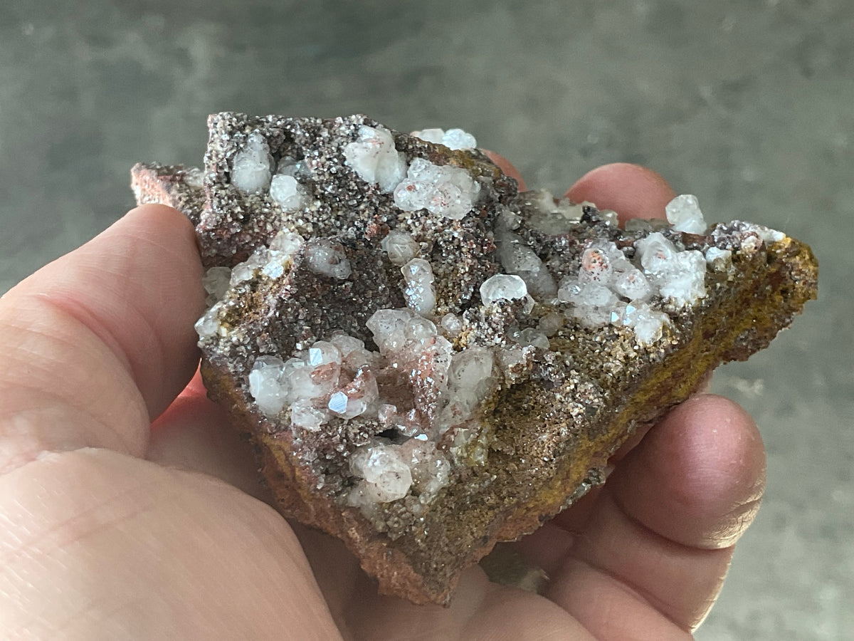 116g Calcite on Goethite Specimen B from Hubei, China